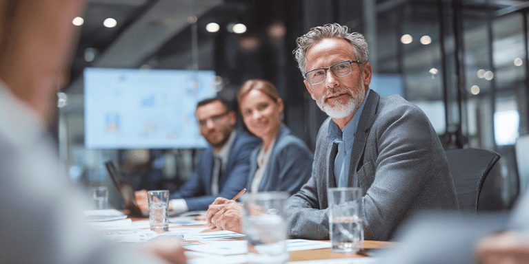 Führungskräfte bei einem Meeting